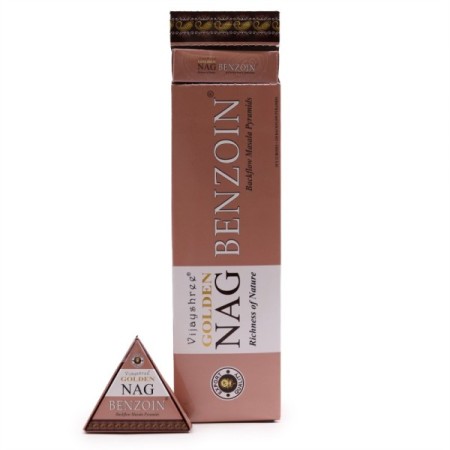 42g Jumbo Golden Nag - Benzoin Backflow Incense Cones 42g Jumbo Golden Nag - Benzoin Backflow Incense Cones