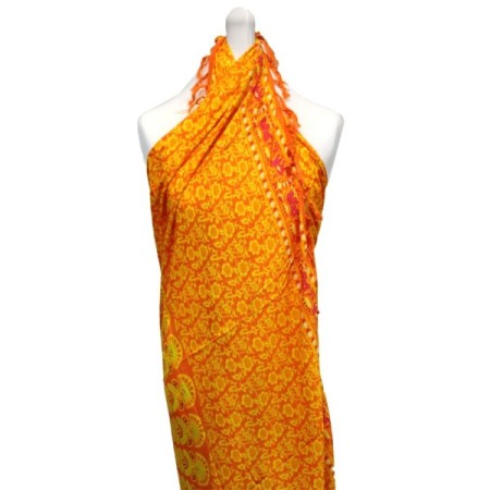 Lime Orange Mandala Sarongs Lime Orange Mandala Sarongs