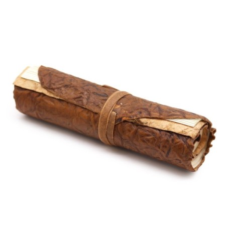 Rolled Leather Travel Notebook - 96 pages - Natural 21x15cm Rolled Leather Travel Notebook - 96 pages - Natural 21x15cm