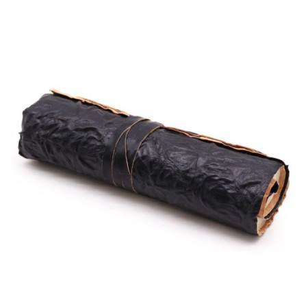 Rolled Leather Travel Notebook - 96 pages - Black 21x15cm Rolled Leather Travel Notebook - 96 pages - Black 21x15cm
