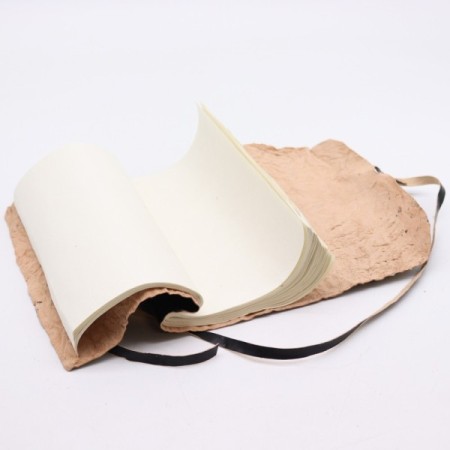 Rolled Leather Travel Notebook - 96 pages - Black 21x15cm Rolled Leather Travel Notebook - 96 pages - Black 21x15cm