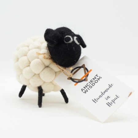 Little Felt Sheep - White