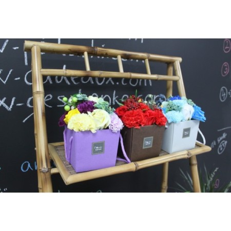 Soap Flower Bouquet - Lavender Rose & Carnation Soap Flower Bouquet - Lavender Rose & Carnation