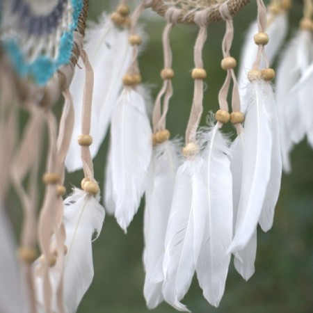 Pastel Pink Macrame Dream Catcher 12cm (asst colours)