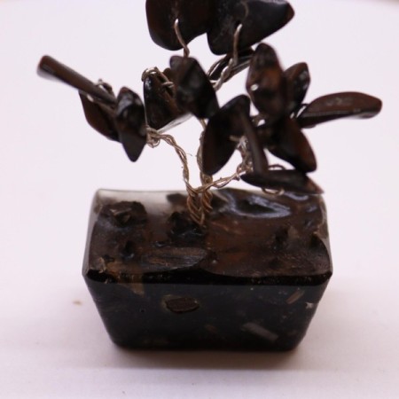 Mini Gemstone Tree On Orgonite Base - Black Agate (15 stones) Mini Gemstone Tree On Orgonite Base - Black Agate (15 stones)