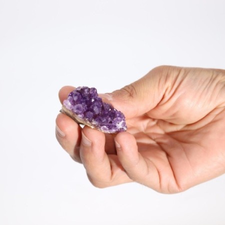 Medium Natural High Grade Amethyst Standing Cluster (approx 350-450gms 7.5-10cm)