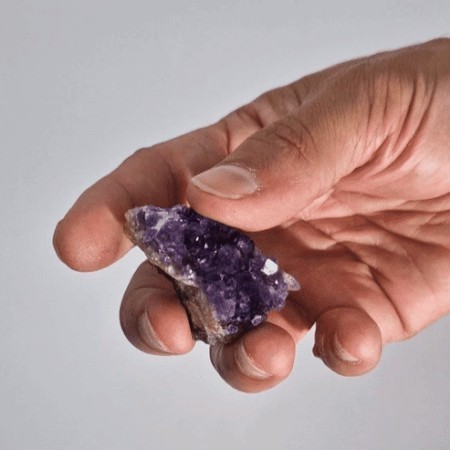 Medium Natural High Grade Amethyst Standing Cluster (approx 350-450gms 7.5-10cm)