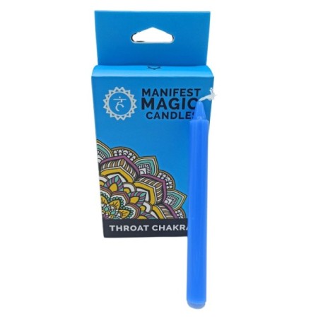 Manifest Magic Candles (pack of 12) - Blue - Throat Chakra Manifest Magic Candles (pack of 12) - Blue - Throat Chakra