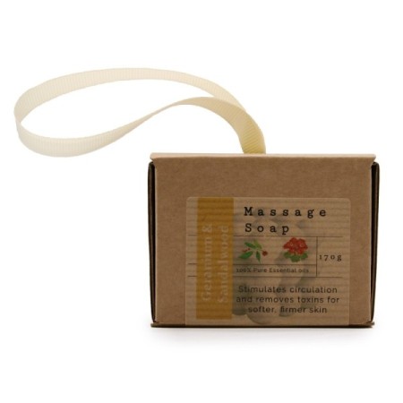 Boxed Single Massage Soaps - Geranium & Sandalwood Boxed Single Massage Soaps - Geranium & Sandalwood