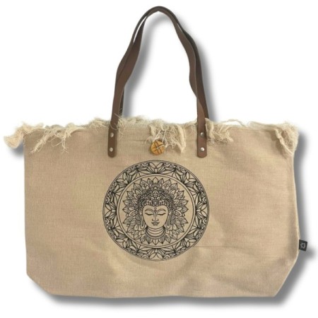 Natural Tote Bag Leather Handle - Inspiration Natural Tote Bag Leather Handle - Inspiration
