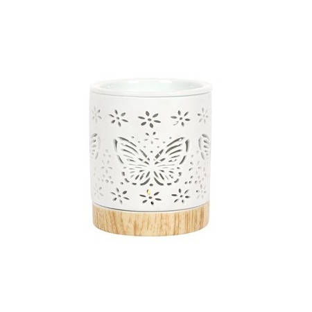 Matte Ceramic Butterfly Oil Burner