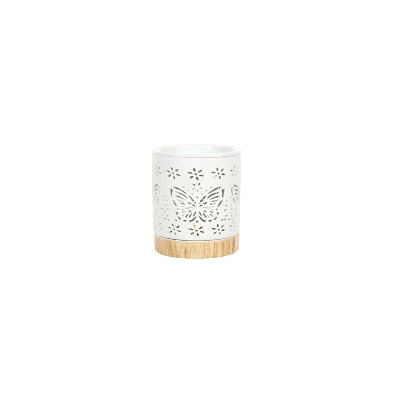Matte Ceramic Butterfly Oil Burner