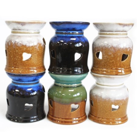 Classic Rustic Oil Burner - Heart Cut-out (assorted) Classic Rustic Oil Burner - Heart Cut-out (assorted)