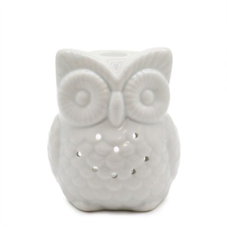 Classic White Oil Burner - Tall Owl Classic White Oil Burner - Tall Owl