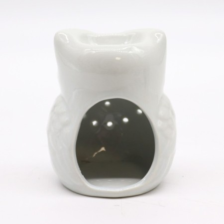 Classic White Oil Burner - Tall Owl Classic White Oil Burner - Tall Owl