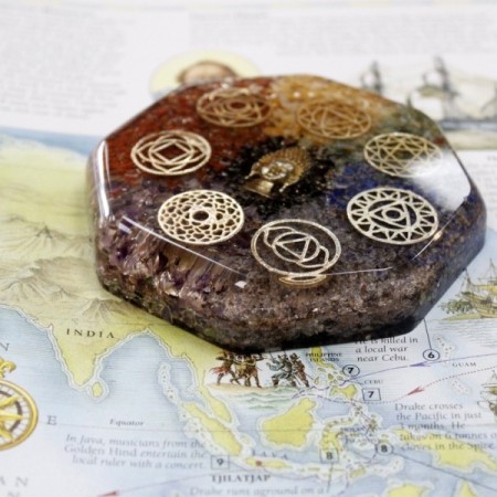 Orgonite Desk Power Packs - Buddha Chakra - Lrg Orgonite Desk Power Packs - Buddha Chakra - Lrg