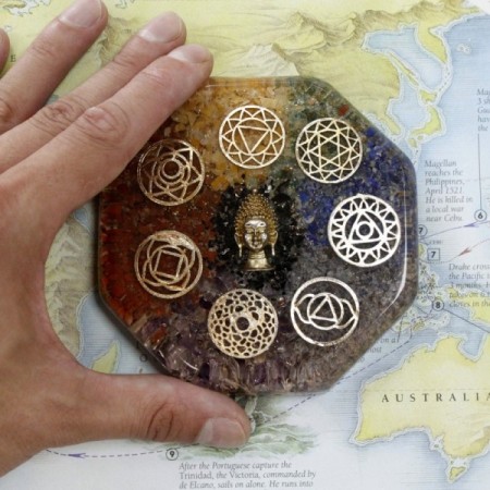 Orgonite Desk Power Packs - Buddha Chakra - Lrg Orgonite Desk Power Packs - Buddha Chakra - Lrg