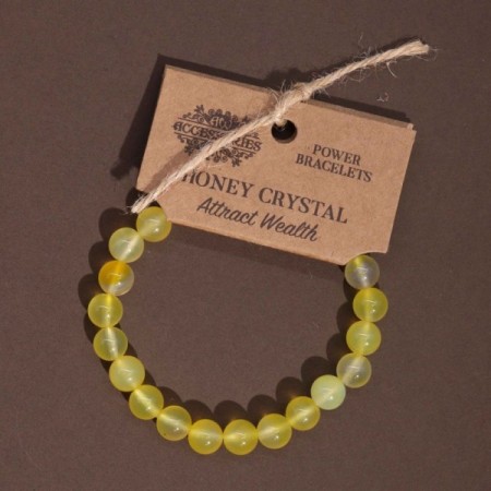 Power Bracelet - Honey Crystal Power Bracelet - Honey Crystal