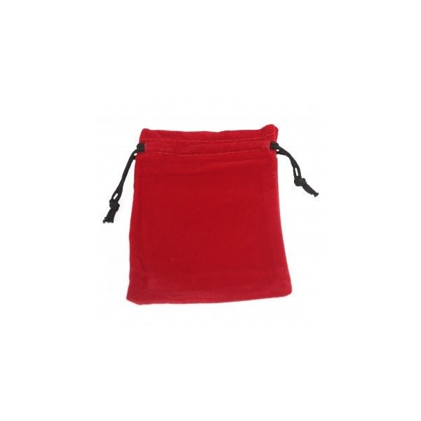 Quality Velvet Pouch - Red 10x12cm