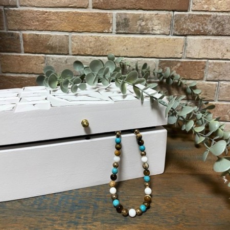 Vintage Deco - Multi Purpose Box - 22x12x10cm - White Diamonds Vintage Deco - Multi Purpose Box - 22x12x10cm - White Diamonds