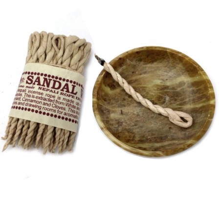 Pure Herbs Sandalwood & Spice Rope Incense Pure Herbs Sandalwood & Spice Rope Incense