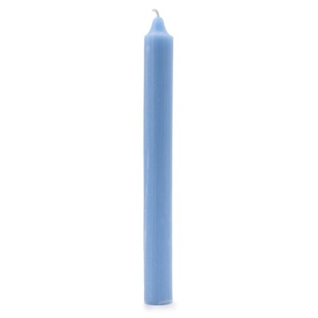 Solid Colour Dinner Candles - Rustic Sea Blue - Pack of 5