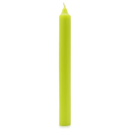 Solid Colour Dinner Candles - Rustic Lime Green - Pack of 5 Solid Colour Dinner Candles - Rustic Lime Green - Pack of 5