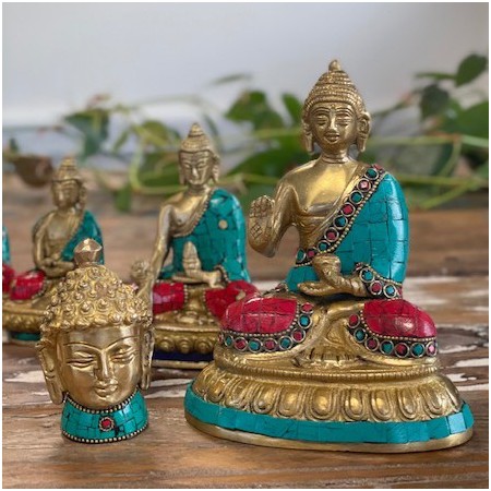 Brass Buddha Figure - Hands Down - 11.5 cm Brass Buddha Figure - Hands Down - 11.5 cm