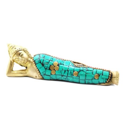 Brass Buddha Figure - Lying Down - 10cm Brass Buddha Figure - Lying Down - 10cm