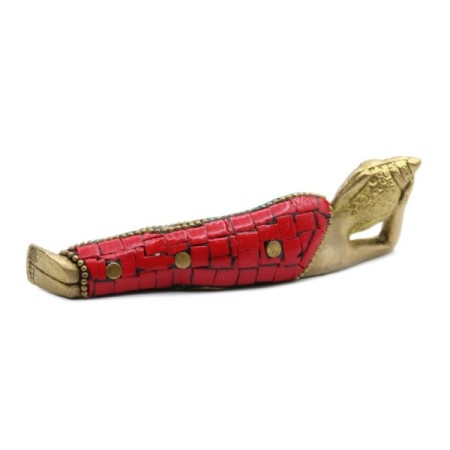 Brass Buddha Figure - Lying Down - 10cm Brass Buddha Figure - Lying Down - 10cm