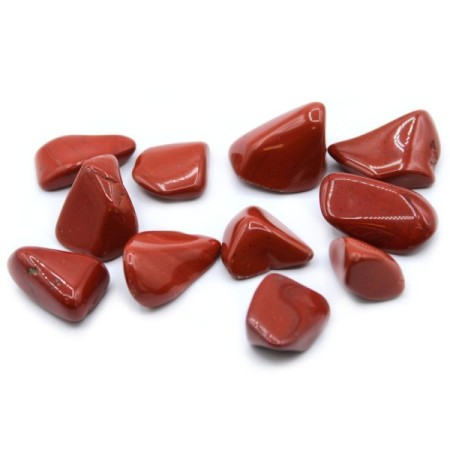 24x L Tumble Stones - Jasper - Red 24x L Tumble Stones - Jasper - Red