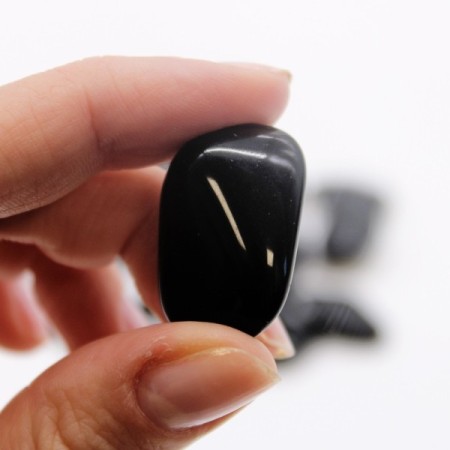 24x M Tumble Stone - Obsidian Black
