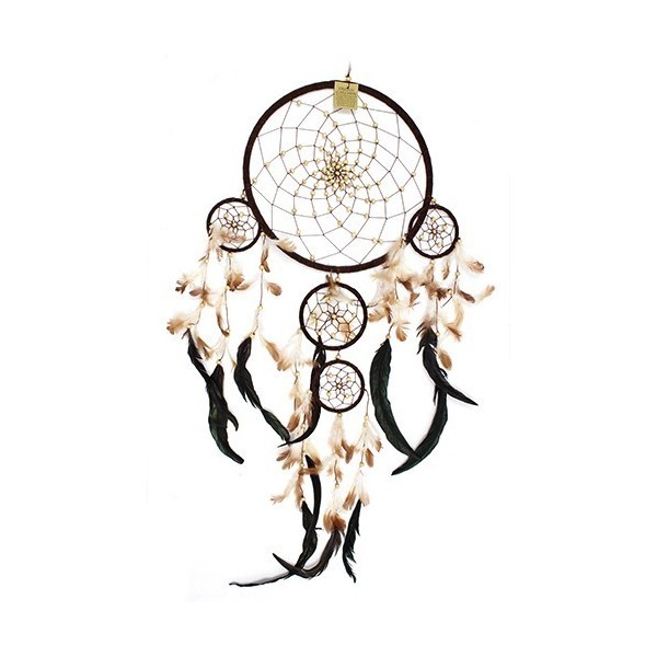 Bali Dreamcatchers - XLarge Round - Cream/Coffee/Choc