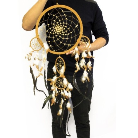 Bali Dreamcatchers - XLarge Round - Cream/Coffee/Choc Bali Dreamcatchers - XLarge Round - Cream/Coffee/Choc