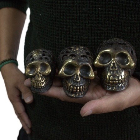 Vintage Brass Skull - Small Vintage Brass Skull - Small