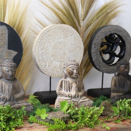 Buddha Feng Shui Set - Classic Mandala - Natural Buddha Feng Shui Set - Classic Mandala - Natural