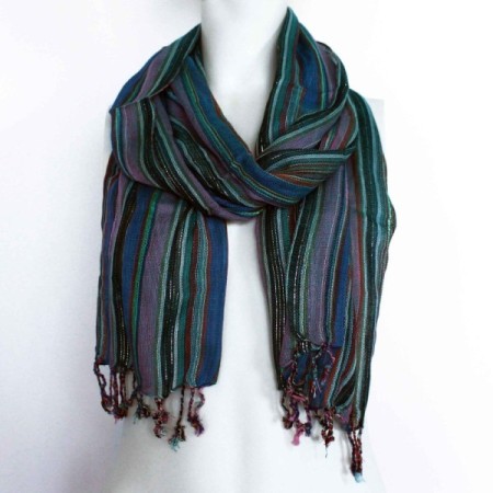 Indian Boho Scarves - 22x72cm - Random Purples Indian Boho Scarves - 22x72cm - Random Purples
