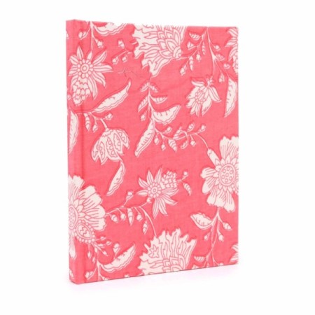 Cotton Bound Notebooks 20x15cm - 96 pages - Pink Floral