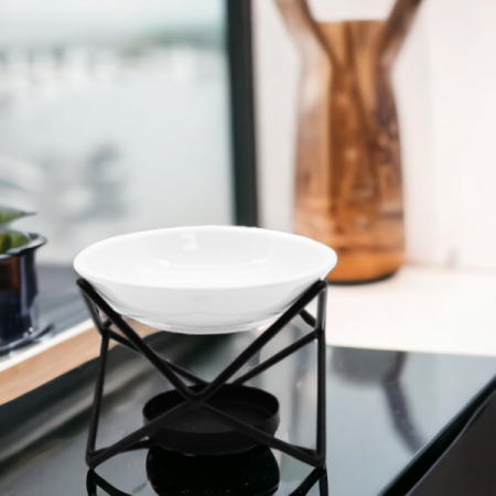 Ceramic & Metal Hex Stand Ceramic & Metal Hex Stand