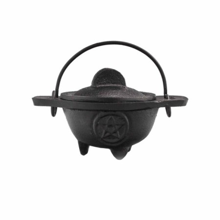 Cast Iron Cauldron with Pentagon 5x9cm Cast Iron Cauldron with Pentagon 5x9cm