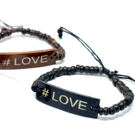 Coco Slogan Bracelets - Love