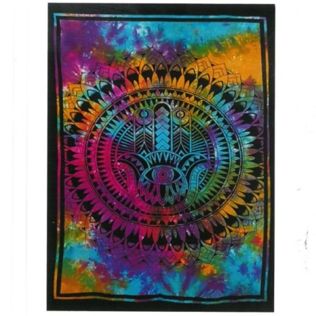 Cotton Wall Art - Hamsa Hand Cotton Wall Art - Hamsa Hand