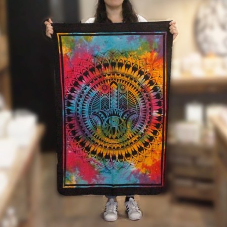 Cotton Wall Art - Hamsa Hand Cotton Wall Art - Hamsa Hand