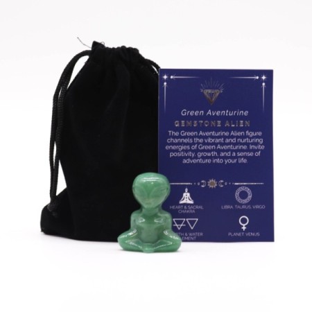 Gemstone Alien - Green Aventurine Gemstone Alien - Green Aventurine