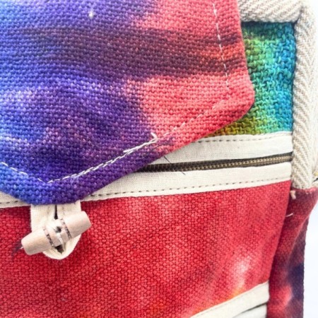 Tiedye Hemp Messegner Bag 2 Zip & Flop Tiedye Hemp Messegner Bag 2 Zip & Flop