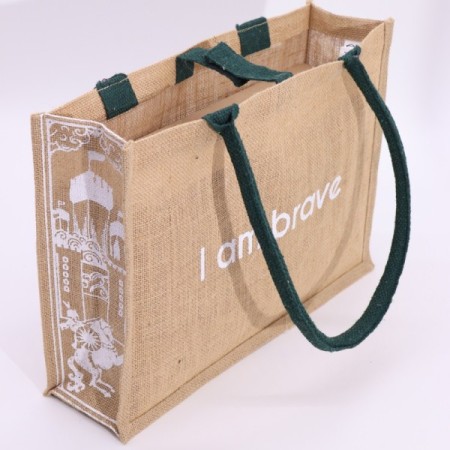 Hop Hare Jute Big Bag - I am Brave Hop Hare Jute Big Bag - I am Brave