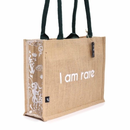 Hop Hare Jute Big Bag - I am Rare Hop Hare Jute Big Bag - I am Rare