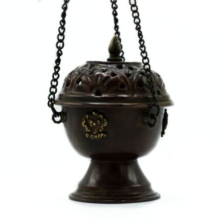 Copper Tibetan Incense Burner - Classic Hanging Copper Tibetan Incense Burner - Classic Hanging