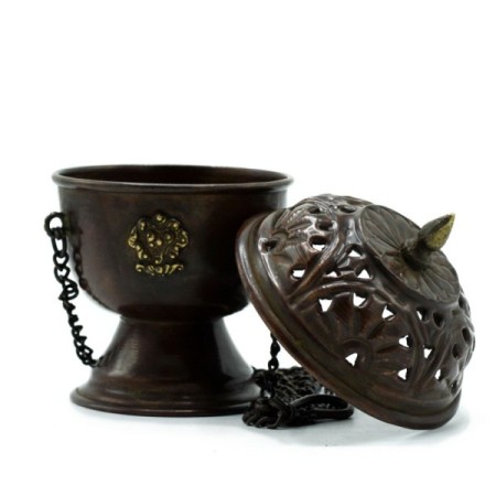 Copper Tibetan Incense Burner - Classic Hanging Copper Tibetan Incense Burner - Classic Hanging
