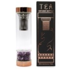 Crystal Glass Tea Infuser Bottle